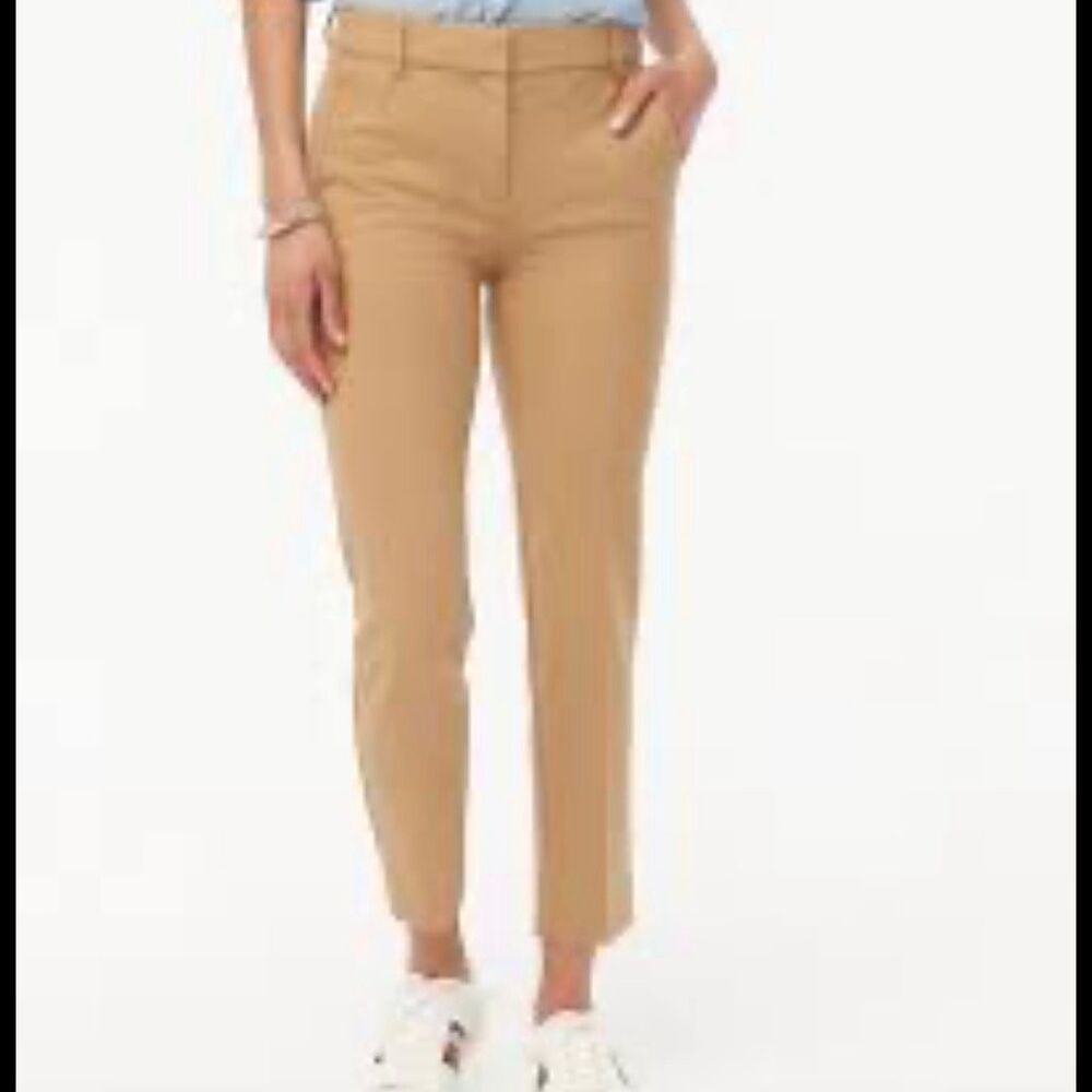 J.Crew Factory Ruby Crop Pant in Camel Tan | Size 14 - Picture 2 of 9